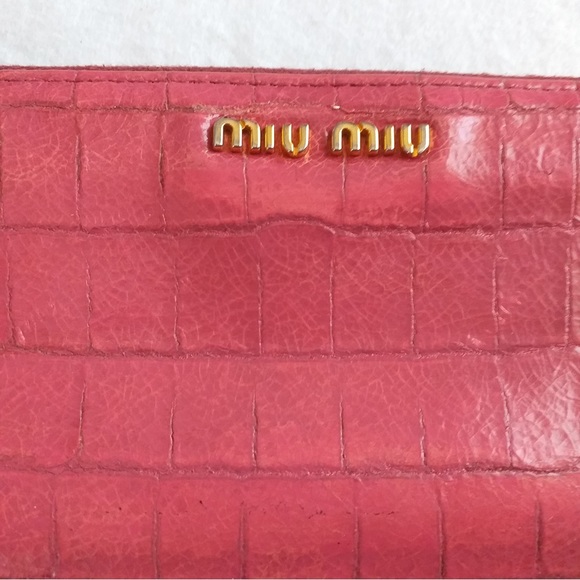 Miu Miu Pink Leather Wallet Luxury Authentic - Picture 5 of 8